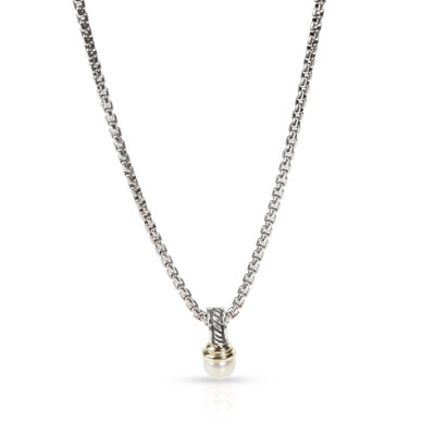 David Yurman Pearl Necklace in 14K Yellow Gold/Sterling Silver