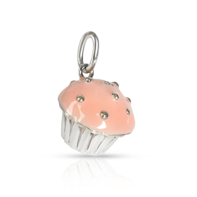 Tiffany & Co. Cupcake Charm in  Sterling Silver