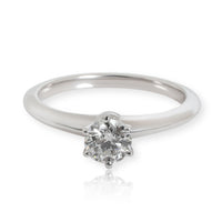 Tiffany & Co. Solitaire Diamond Engagement Ring in  Platinum I VVS2 0.47 CTW