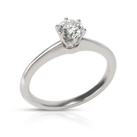 Tiffany & Co. Solitaire Diamond Engagement Ring in  Platinum I VVS2 0.47 CTW