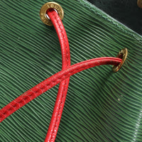 Louis Vuitton Vintage Red & Borneo Green Epi Leather Petit Noé