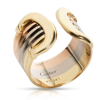 Cartier C de Cartier Double C Band in 18K 3 Tone Gold