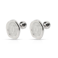 Cartier Wax Seal Motif Cufflinks in Sterling Silver