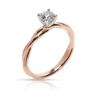 James Allen Diamond Engagement Ring in 14K Rose Gold IGI Certified K VS2 0.72CTW