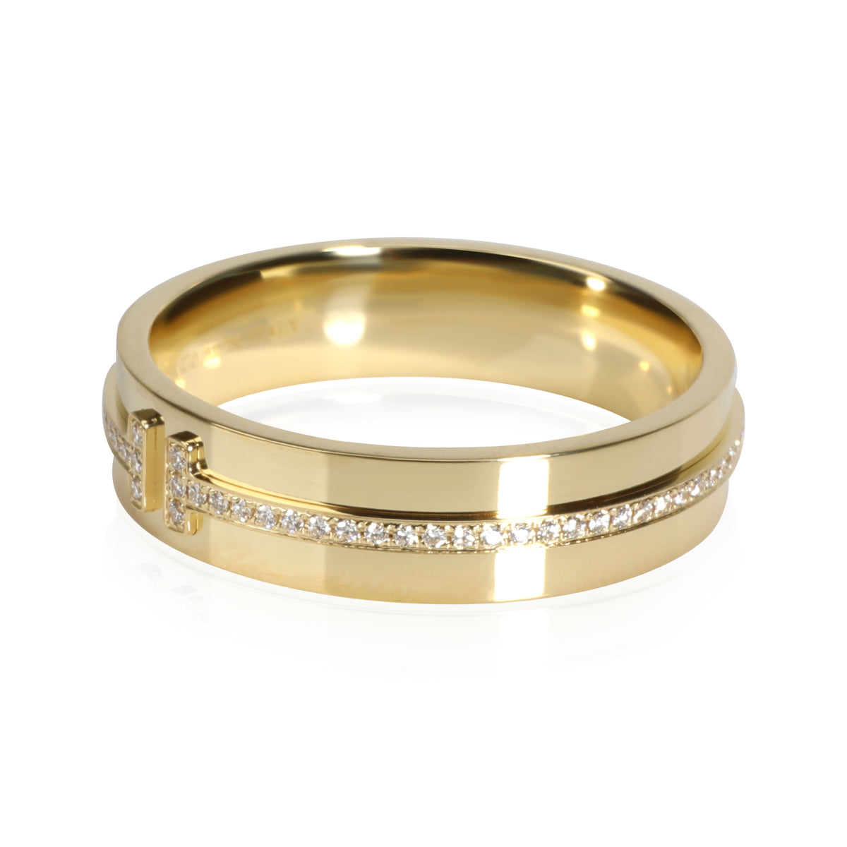 Tiffany & Co. Tiffany T Diamond Ring in 18K Yellow Gold 0.12 CTW