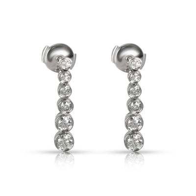 Tiffany & Co. Jazz Diamond Earrings in  Platinum 1.25 CTW