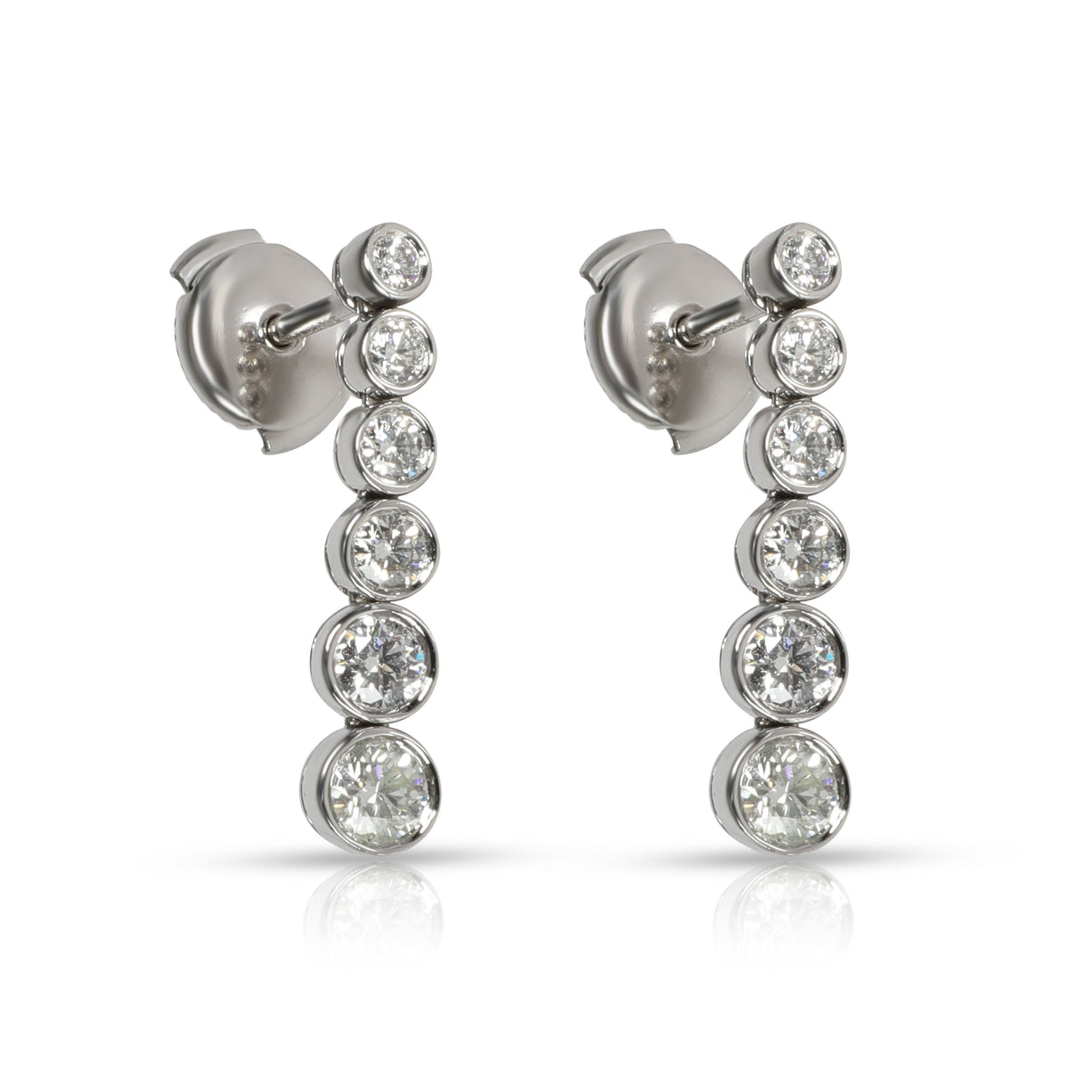 Tiffany & Co. Jazz Diamond Earrings in  Platinum 1.25 CTW