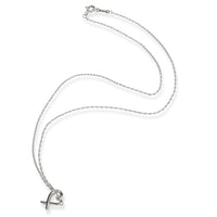 Tiffany & Co. Paloma Picasso Loving Heart Necklace in  Sterling Silver
