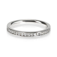 Channel Set Diamond Eternity Band in 18K White Gold 0.38 CTW