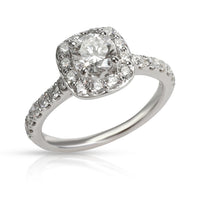 Gabriel & Co. Halo Diamond Engagement Ring in 18K White Gold G SI2 1.18 CTW