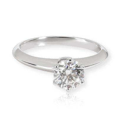 Tiffany & Co. Solitaire Diamond Ring in Platinum G IF 0.92 CTW
