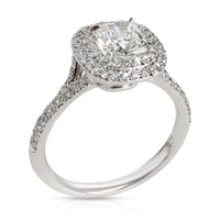 Tiffany & Co. Soleste Diamond Engagement Ring in Platinum G VVS 1.31 ctw