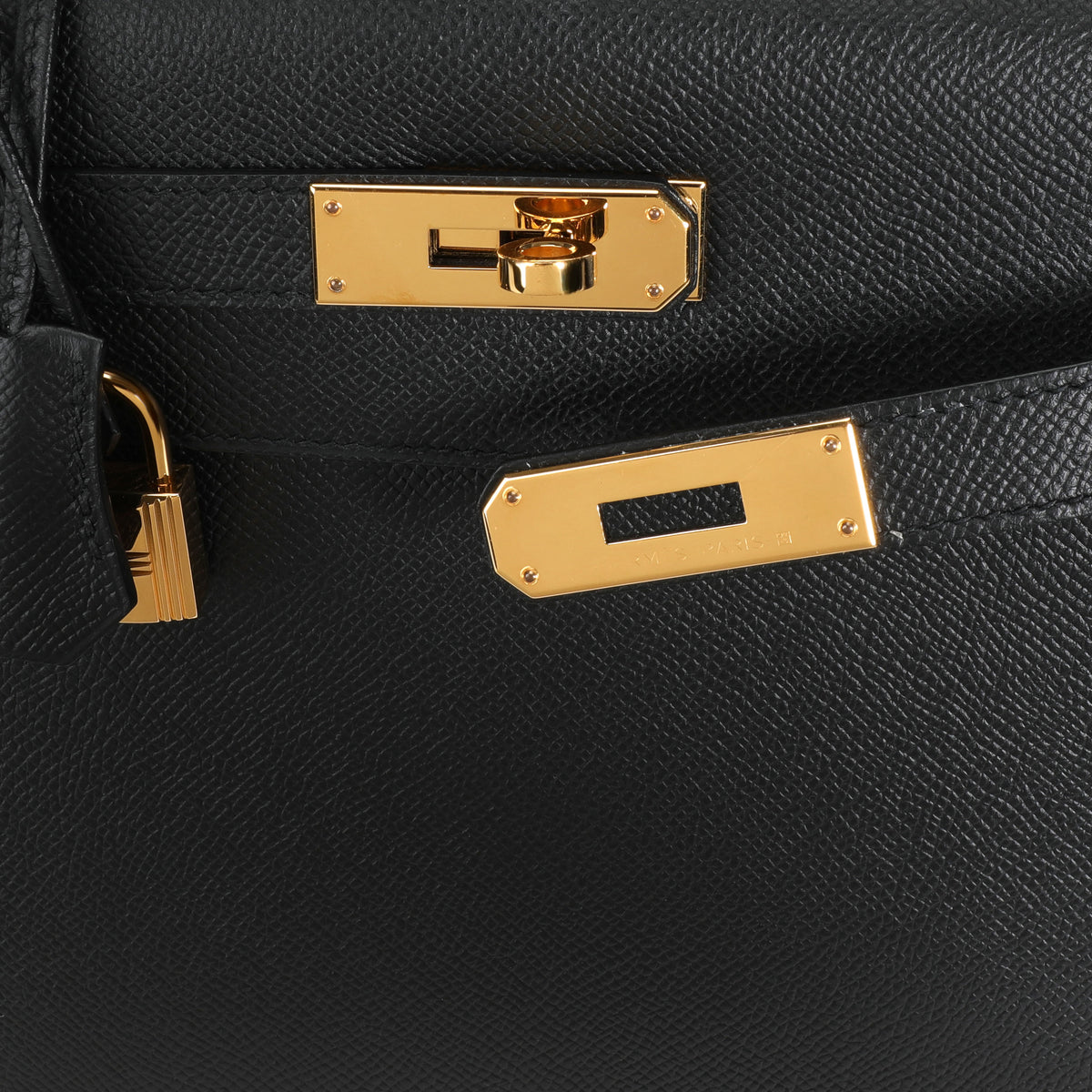 A BLACK EPSOM LEATHER SELLIER KELLY 32 WITH GOLD HARDWARE, HERMÈS, 2019