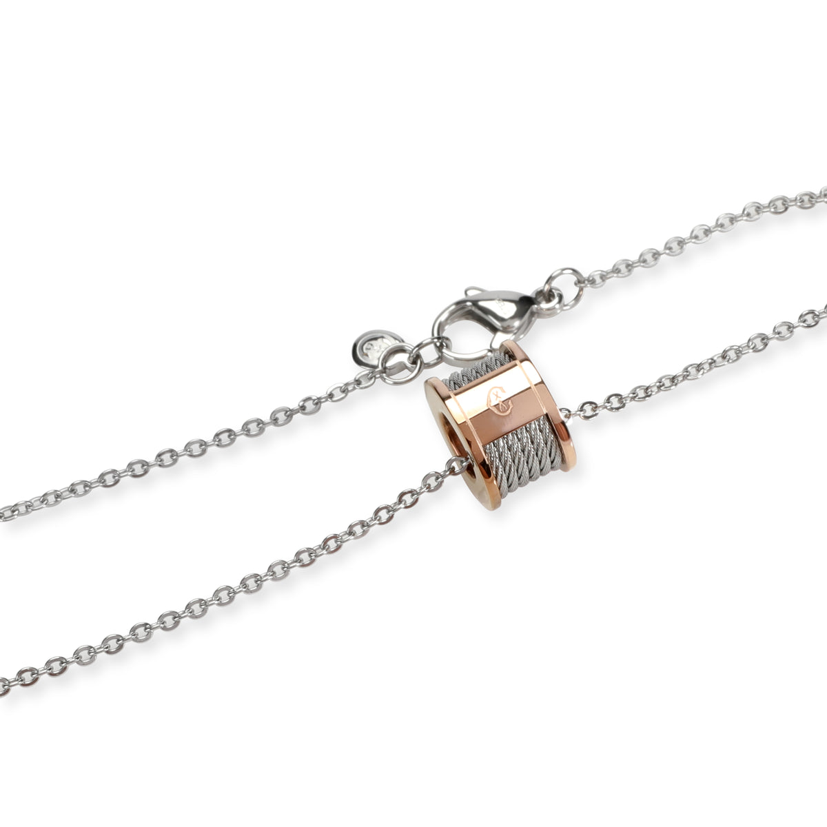 Charriol Forever Necklace in Rose Gold Plated Steel