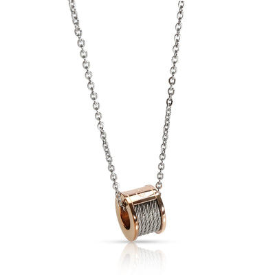 Charriol Forever Necklace in Rose Gold Plated Steel