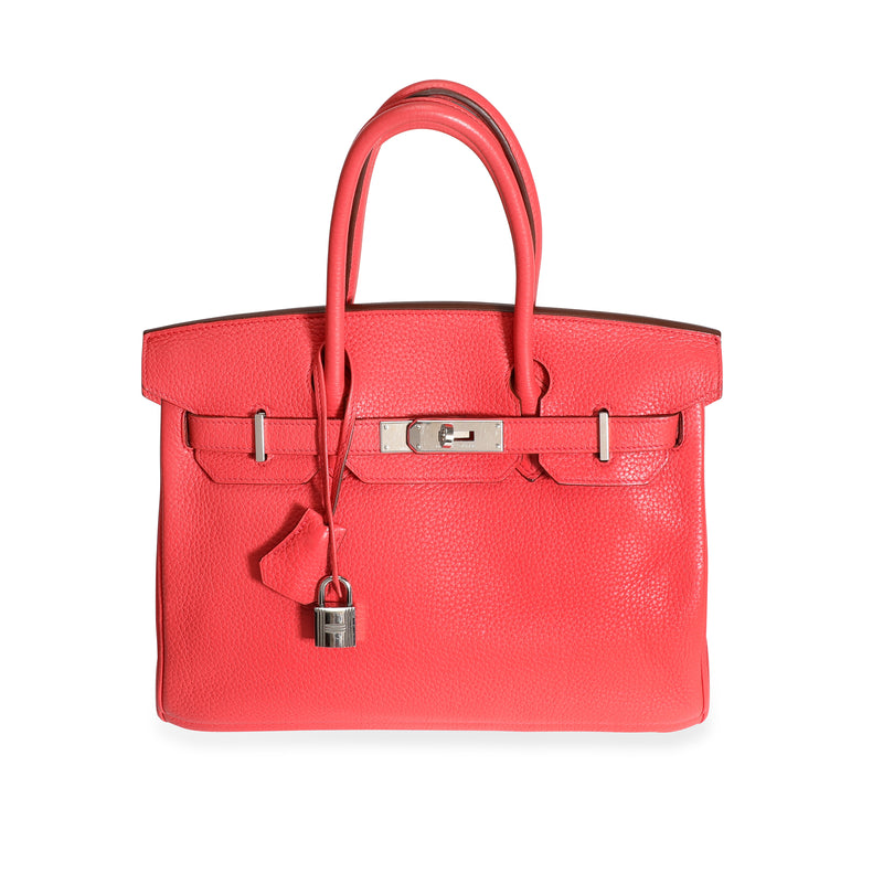 Hermès Bougainvillea Clémence Birkin 30 with Palladium Hardware