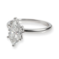 James Allen Marquise Diamond Solitaire Platinum Ring GIA Certified F SI1 1.7 CTW