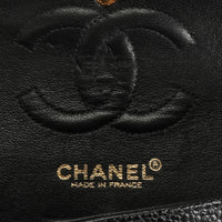 Chanel Black Quilted Caviar Classic Small Double Flap Bag