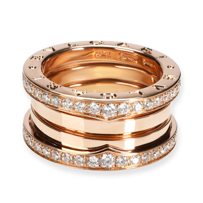 Bulgari B.zero1 Diamond Ring in 18K Rose Gold 1.56 CTW