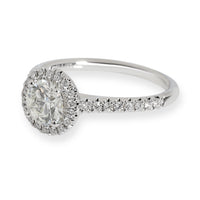 James Allen Halo Diamond Engagement Ring in 14K Gold GIA Certified J VVS2 0.96CT