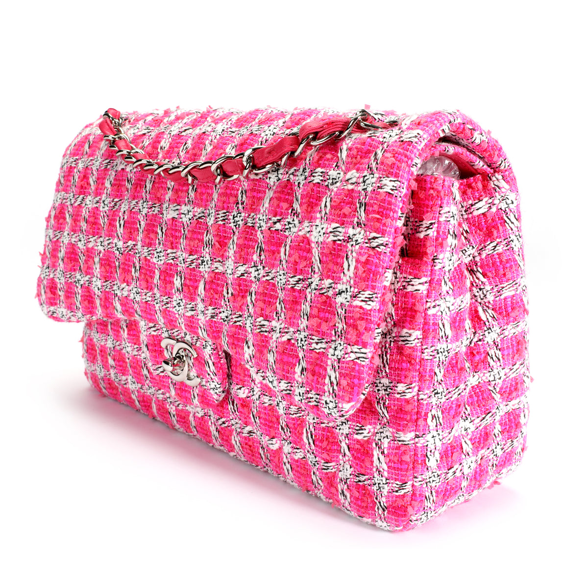 Chanel Classic Medium, Pink Tweed, Gold Hardware, New in Box MA001 - Julia  Rose Boston