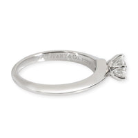 Tiffany & Co. Solitaire Diamond Engagement Ring in Platinum G VS2 0.59 CTW
