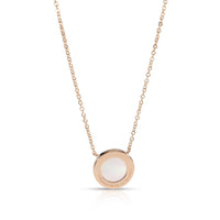 Tiffany T Diamond and Mother-of-Pearl Circle Pendant in 18k Rose Gold 0.03 CTW