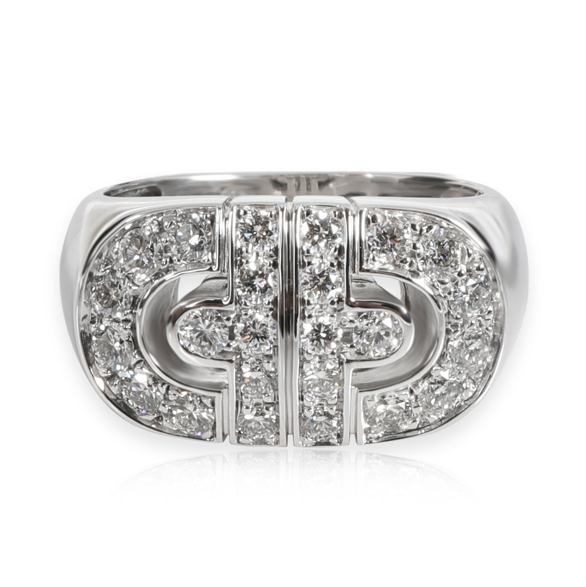 Bulgari Parentesi Diamond Ring in 18K White Gold CTW by WP