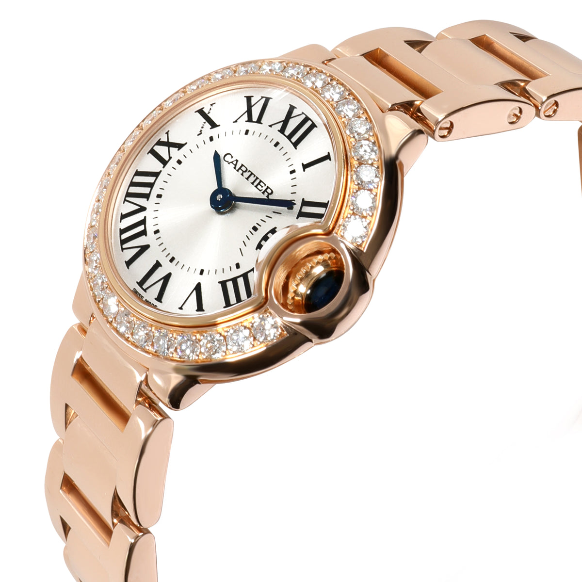 Cartier Ballon Bleu WE9002Z3 Women's Diamond Watch in 18kt Rose Gold