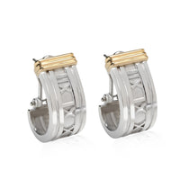 Tiffany & Co Atlas Collection Earrings in 18K Yellow Gold/Sterling Silver