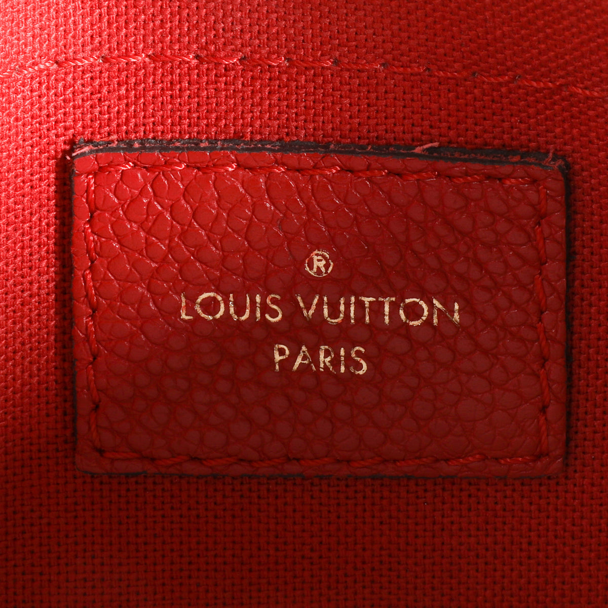 Louis Vuitton Monogram Canvas & Cerise Pallas Clutch
