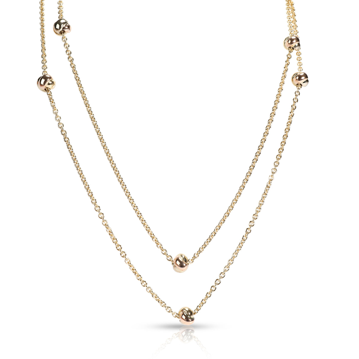 Cartier Trinity Station Necklace in 18KT Tri-Colored Gold