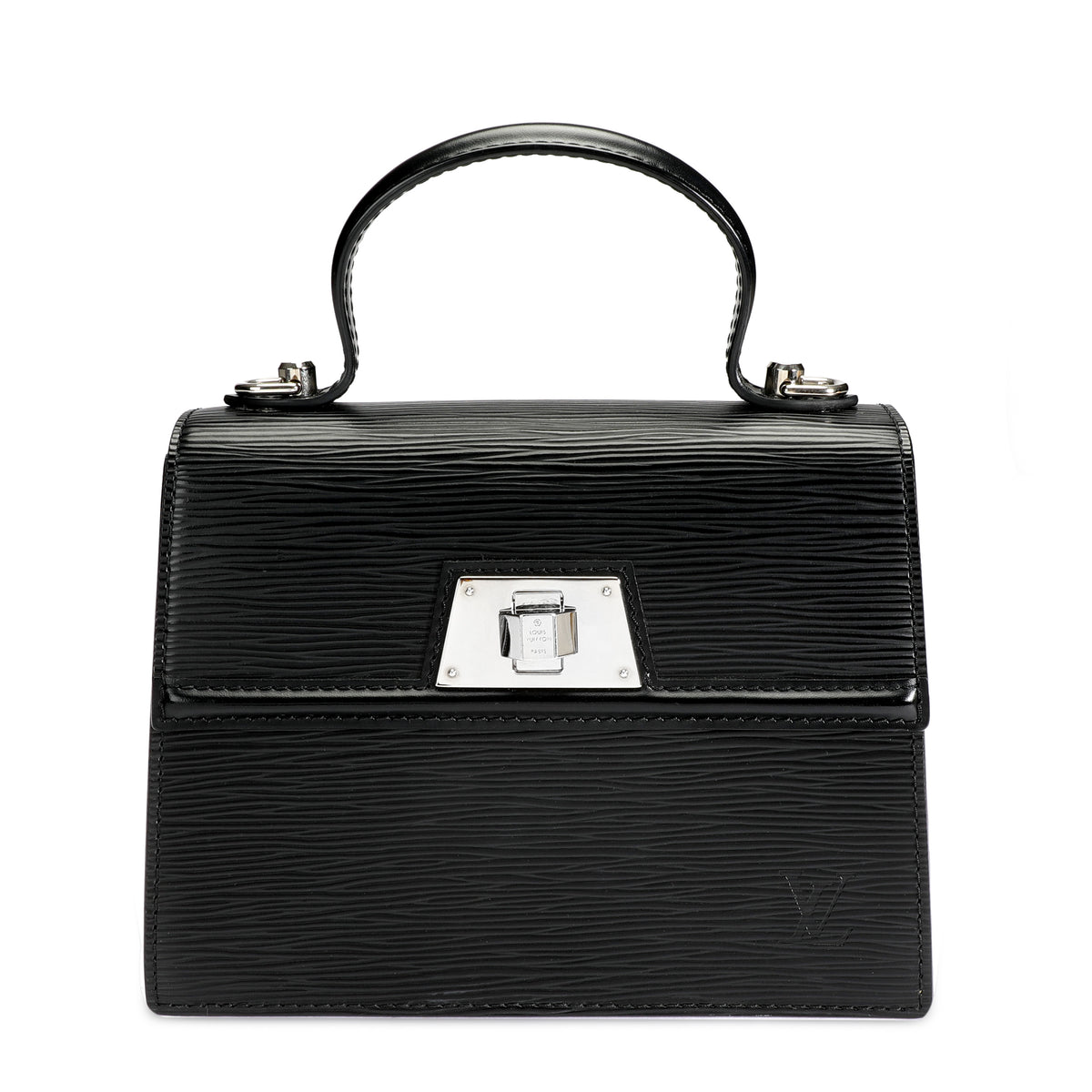 Louis Vuitton Sevigne Handbag Electric Epi Leather PM Black