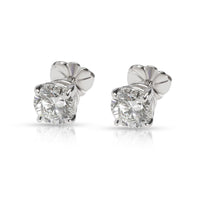 Forevermark Diamond Stud Earrings in Platinum H VS2 1.42 CTW