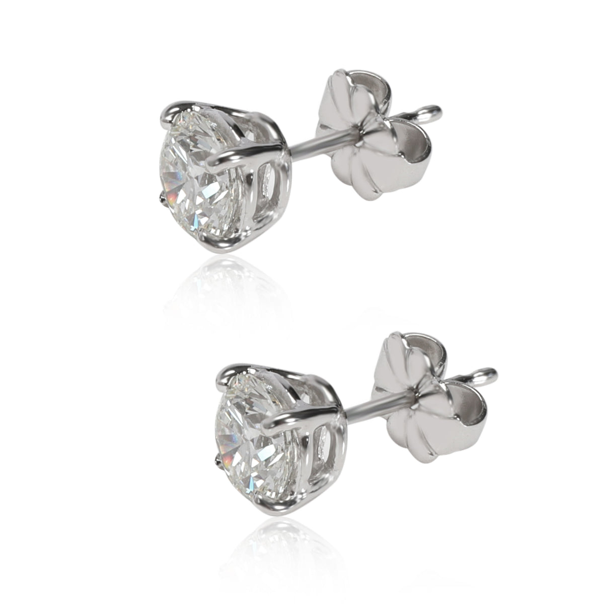 Forevermark Diamond Stud Earrings in Platinum H VS2 1.42 CTW