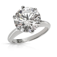 Tiffany & Co. Solitaire Diamond Engagement Ring in Platinum D VS1  5.02 CT