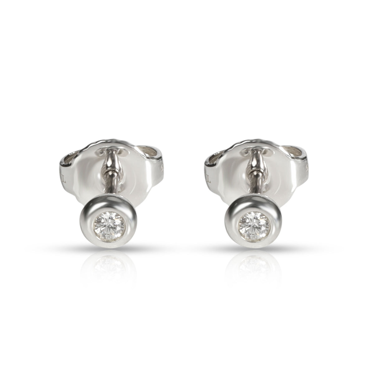 Tiffany & Co. Else Peretti Diamond Stud Earring in  Sterling Silver 0.06 CTW