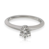 Tiffany & Co. Solitaire Diamond Engagement Ring in Platinum H VS1 0.46 CTW