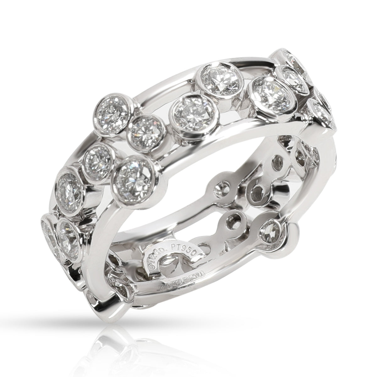 Tiffany & Co. Bubbles Diamond Ring in  Platinum 1.75 CTW