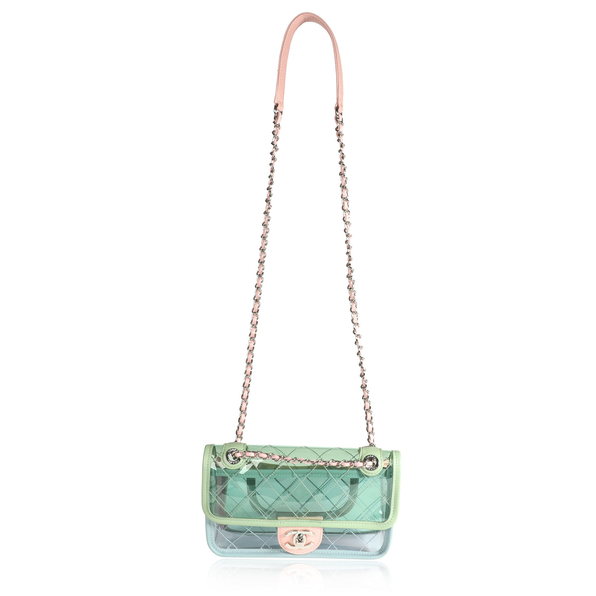 Chanel Pastel PVC & Leather Coco Splash Mini Flap Bag by WP