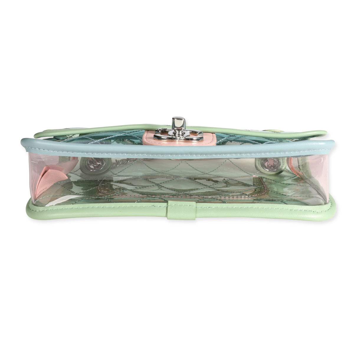 CHANEL PVC Coco Splash Mini Flap Bag Green Pink Blue