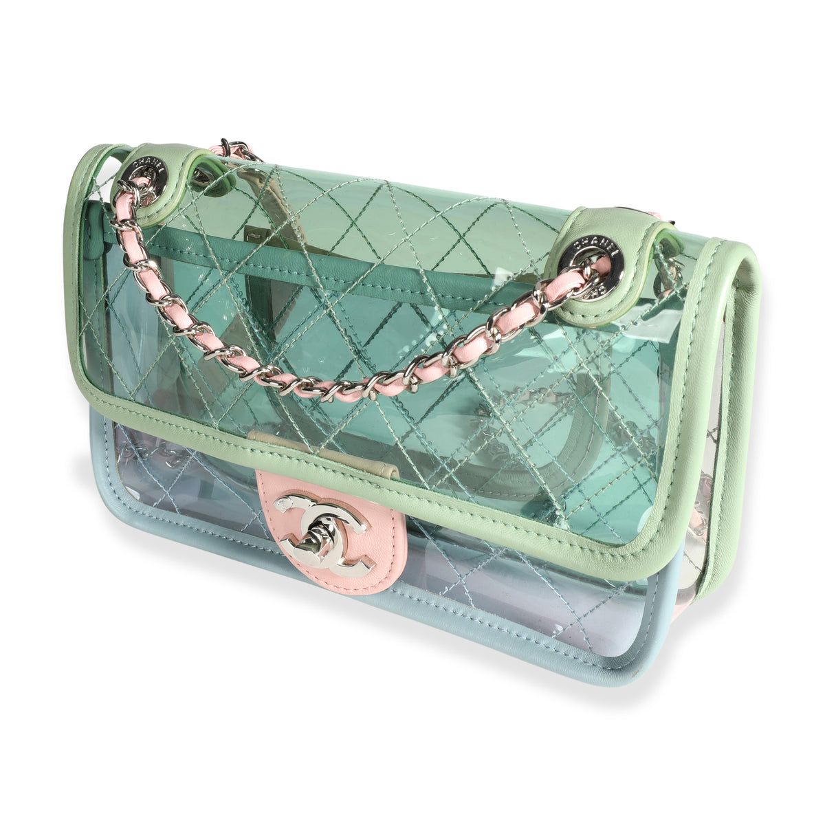 Chanel Pastel PVC & Leather Coco Splash Mini Flap Bag