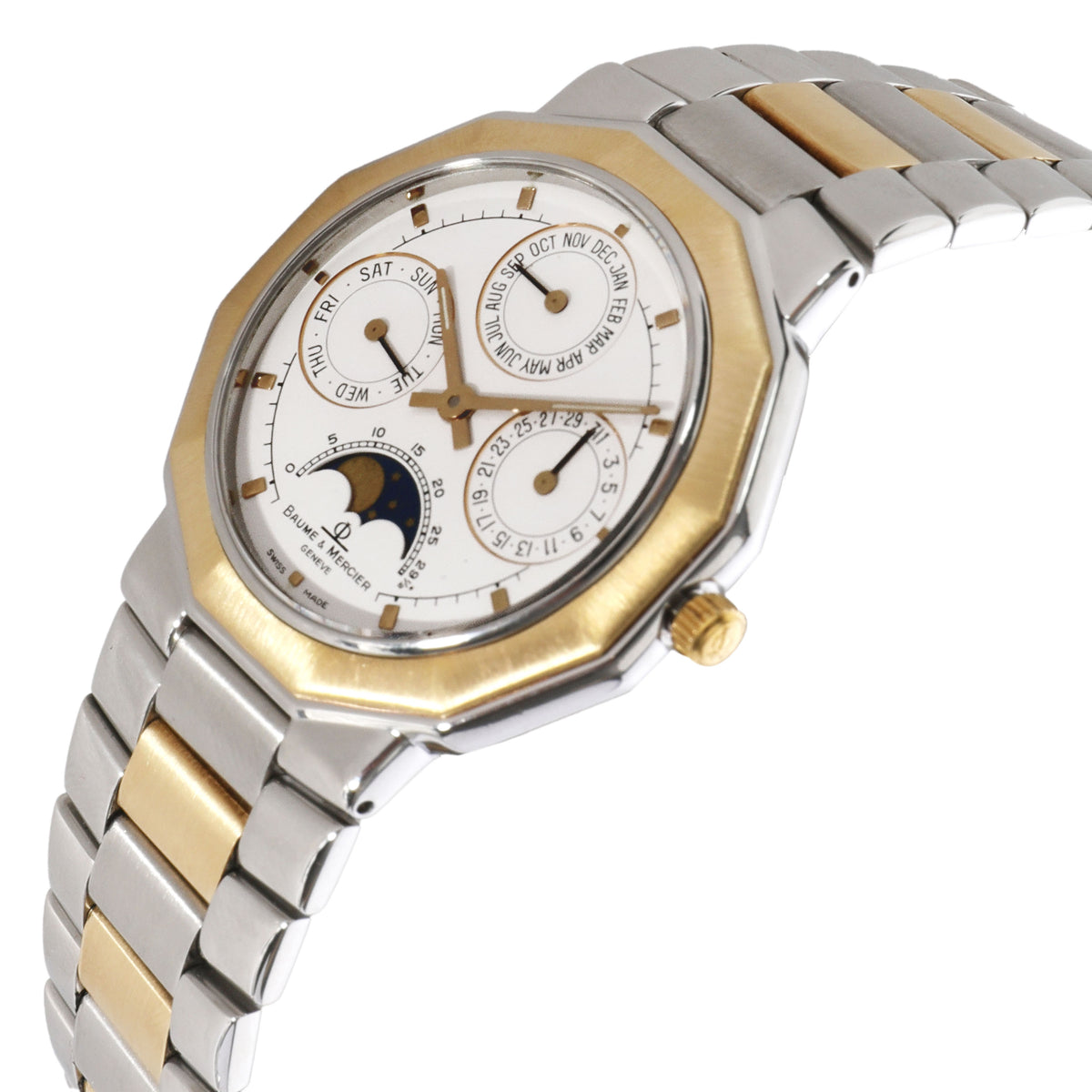 Baume & Mercier Rivera 6131.038 Men's Watch in 18kt Stainless Steel/Yellow Gold