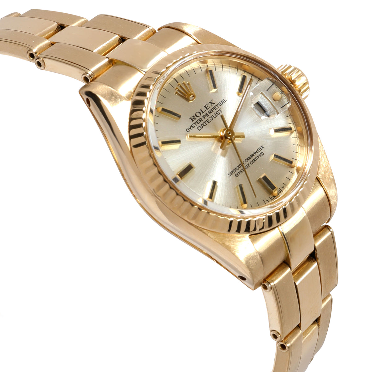 Rolex Datejust 6901 Womens Watch in 18kt Yellow Gold