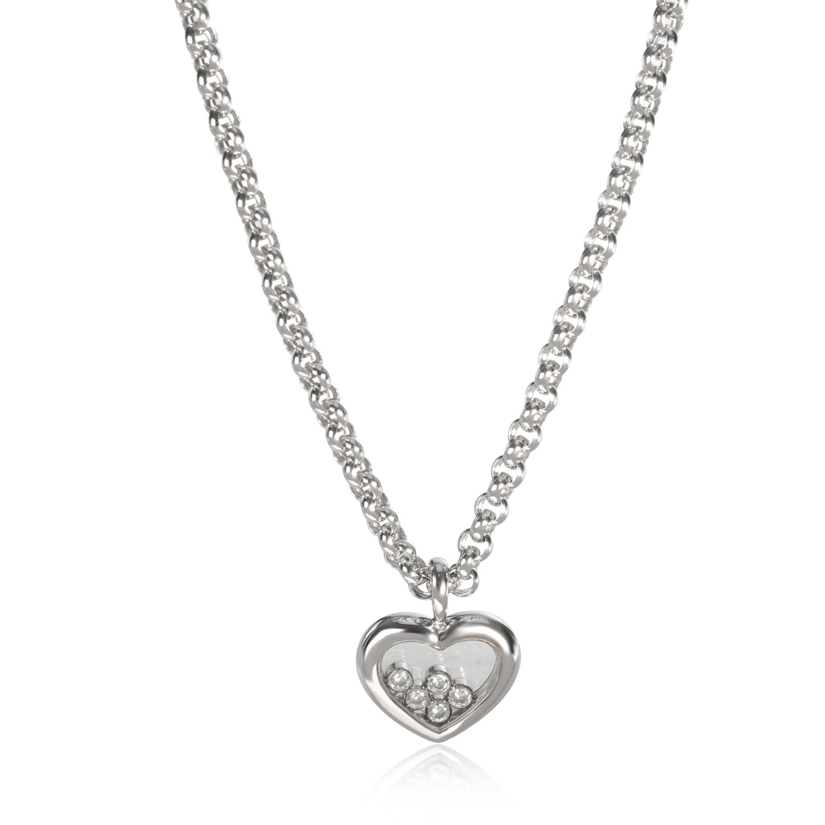 Chopard Happy Diamonds Necklace in 18K White Gold 0.25 CTW