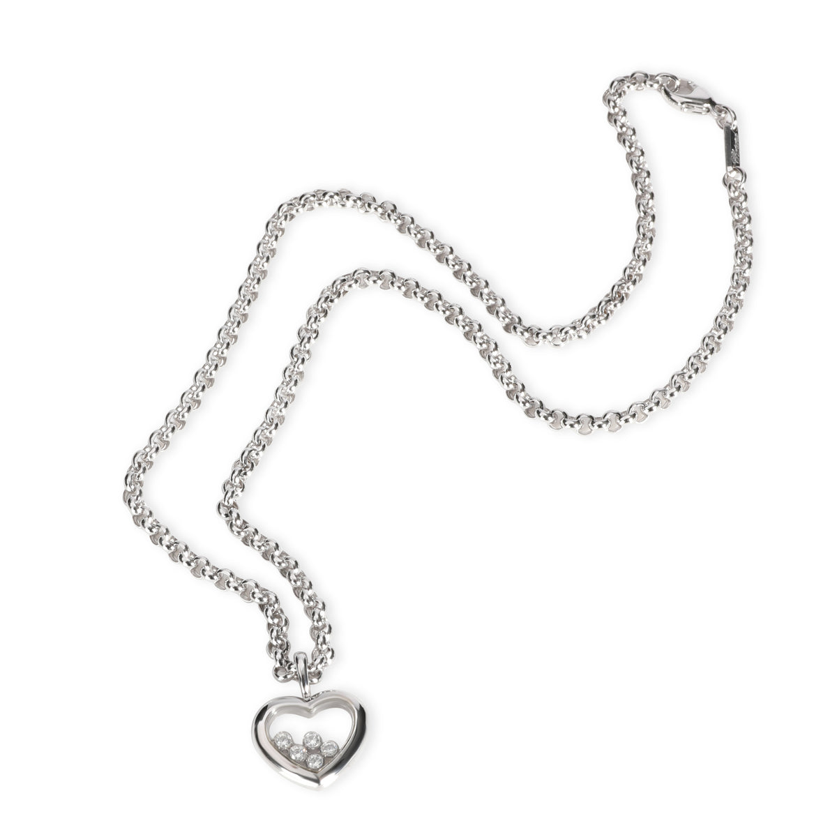 Chopard Happy Diamonds Necklace in 18K White Gold 0.25 CTW