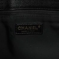 Chanel Black Caviar Quilted Grand Shopping Tote