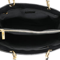 Chanel Black Caviar Quilted Grand Shopping Tote