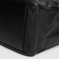 Chanel Black Caviar Quilted Grand Shopping Tote