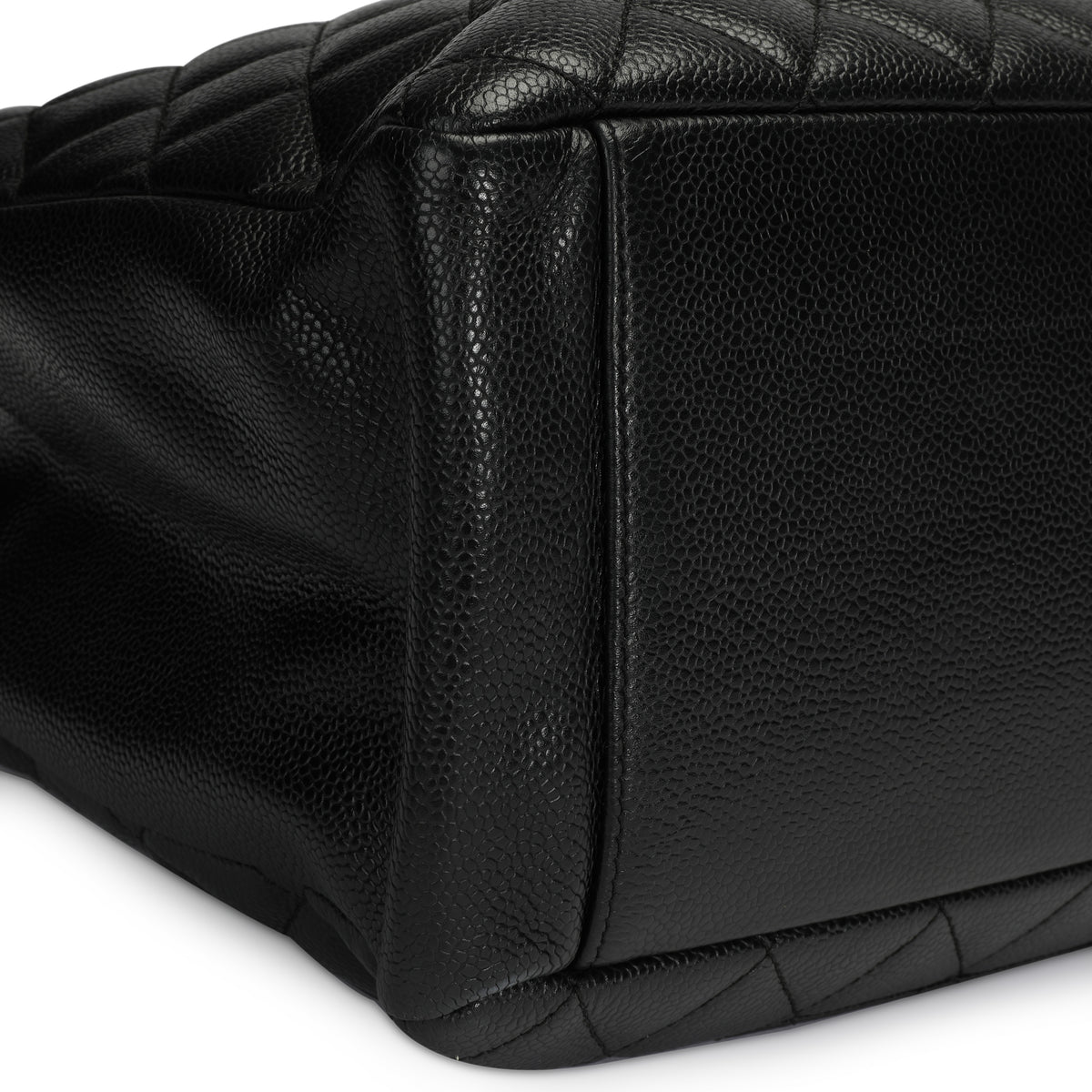 Chanel Black Caviar Quilted Grand Shopping Tote by WP Diamonds